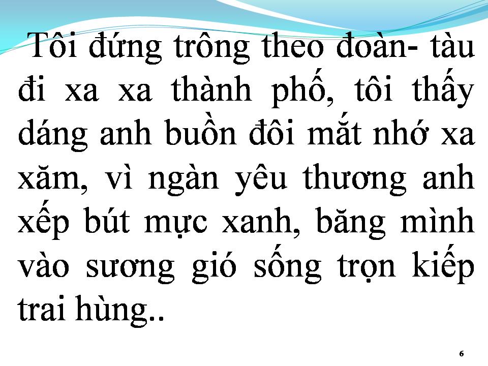 Lời bài hát MỘT NGƯỜI ĐI