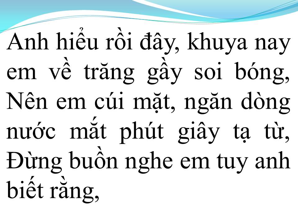 Lời bài hát TẠ TỪ TRONG ĐÊM