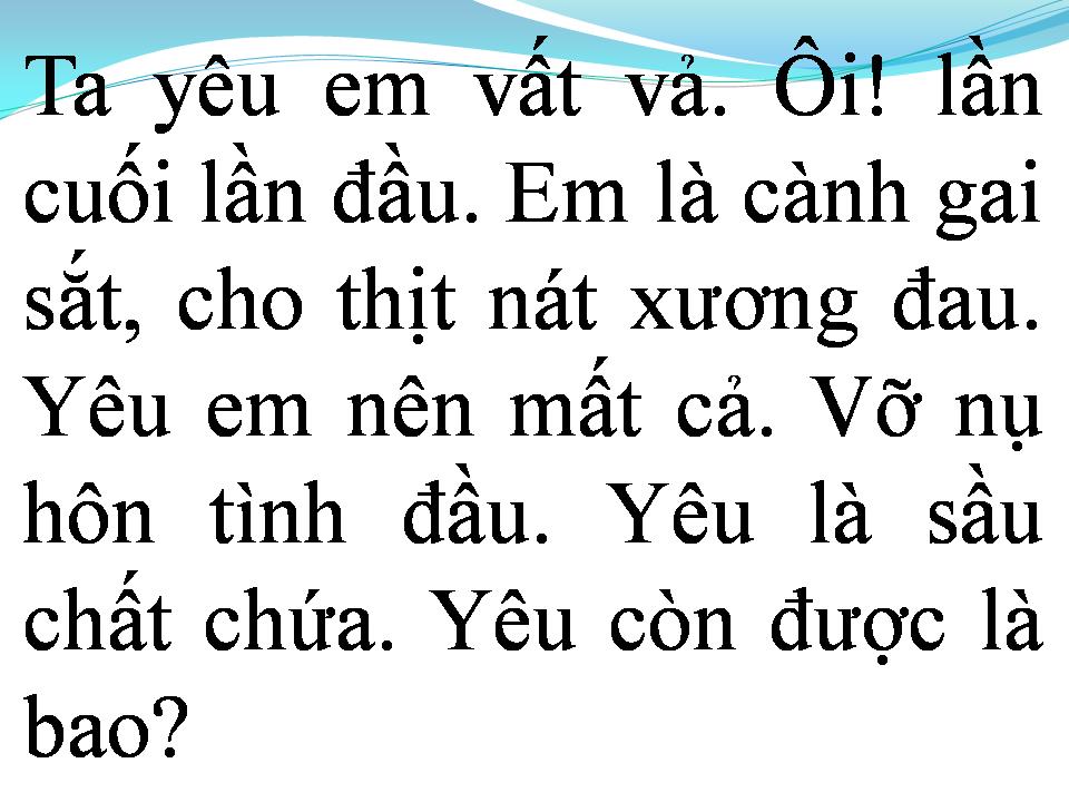 Lời bài hát TA YÊU EM LẦM LỠ