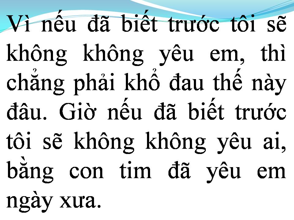 Lời bài hát TẠI EM MÀ TÔI NHƯ THẾ