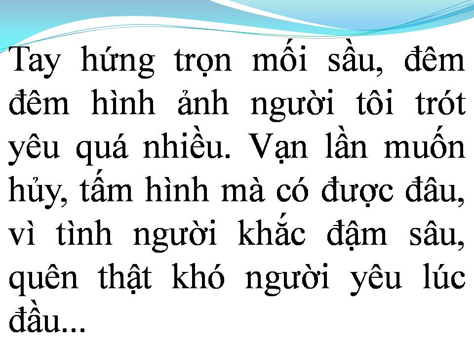 Lời bài hát TẤM ẢNH KHÔNG HỒN