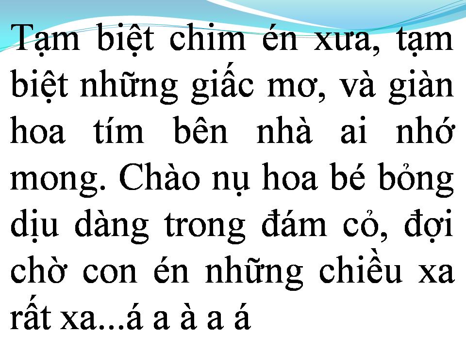 Lời bài hát TẠM BIỆT CHIM ÉN