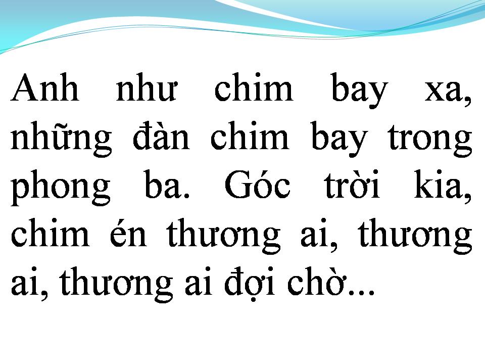 Lời bài hát TẠM BIỆT CHIM ÉN