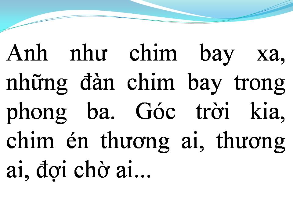 Lời bài hát TẠM BIỆT CHIM ÉN