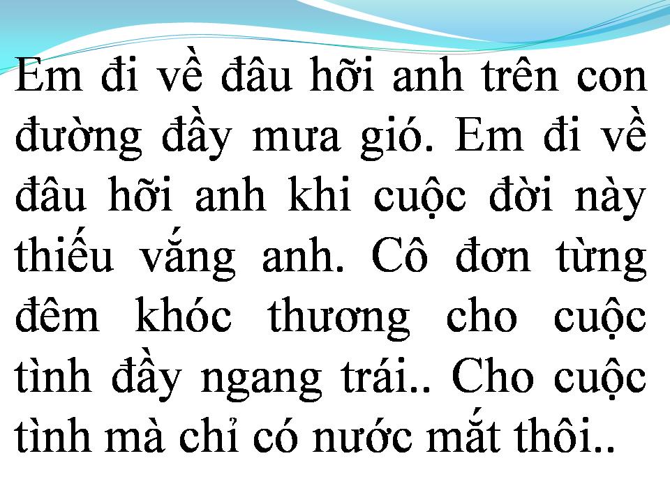 Lời bài hát TẦM GỬI