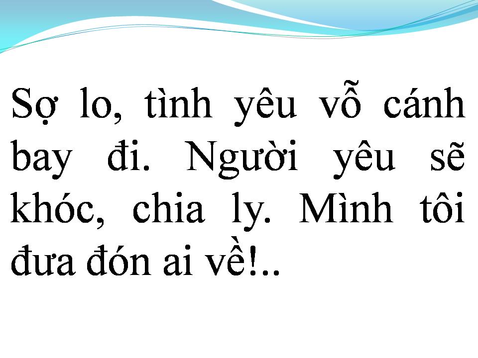 Lời bài hát TÂM HỒN CÔ ĐƠN