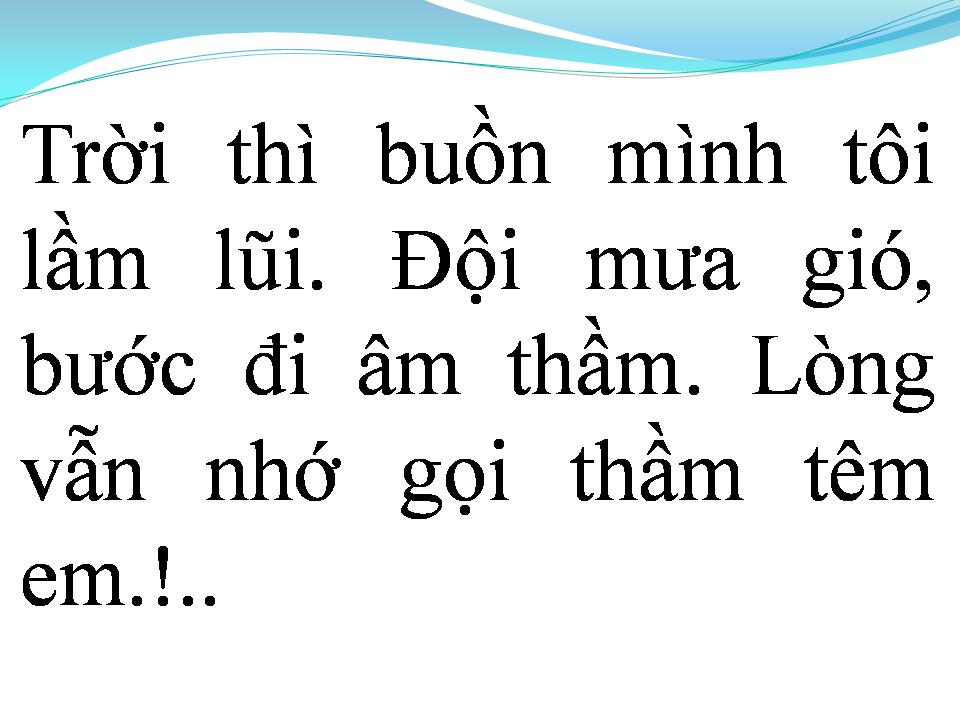 Lời bài hát TÂM HỒN CÔ ĐƠN