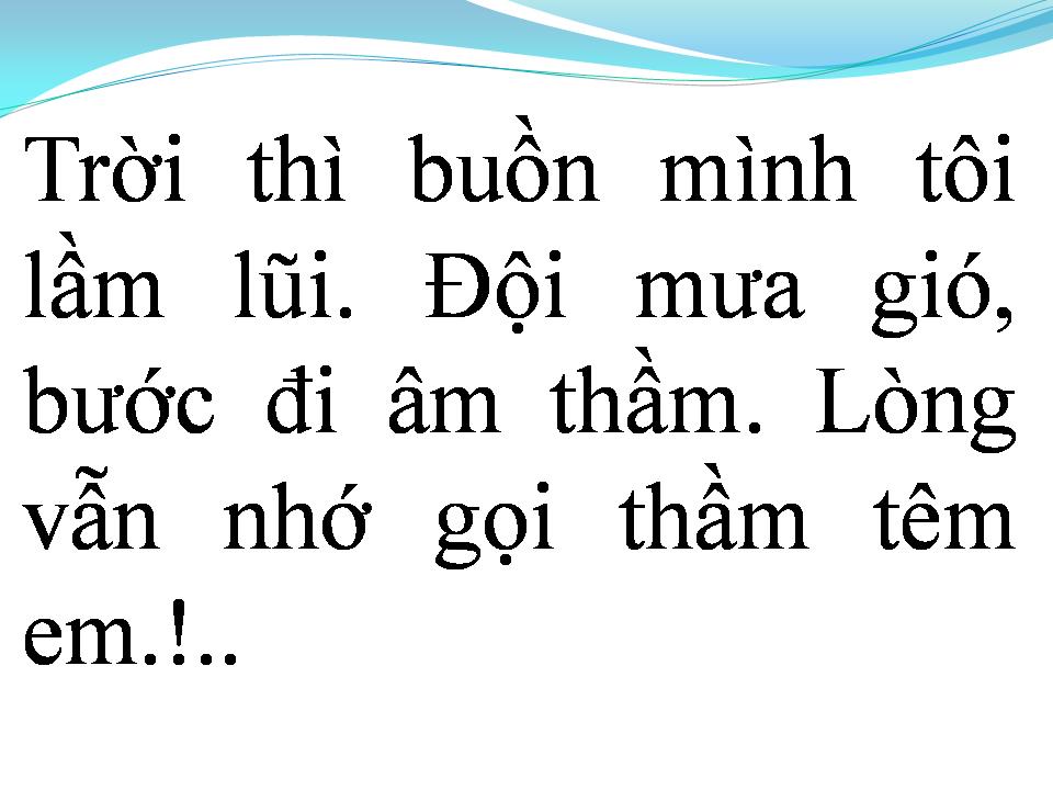 Lời bài hát TÂM HỒN CÔ ĐƠN