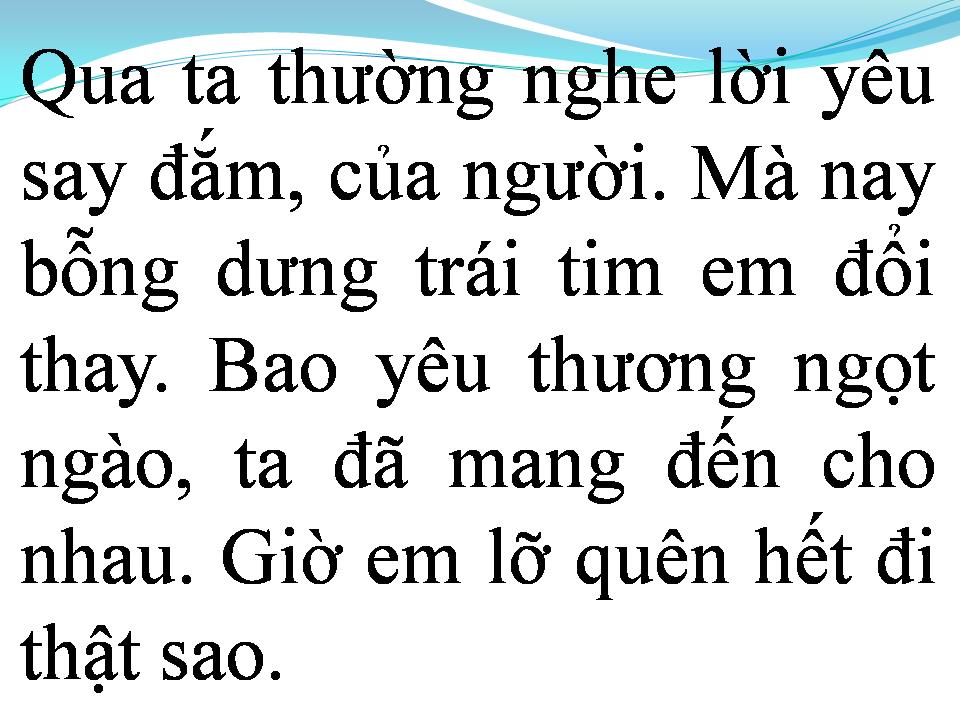 Lời bài hát TÂM HỒN DỐI GIAN