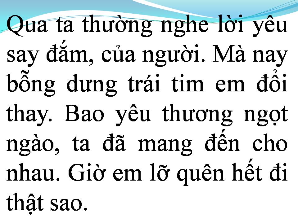 Lời bài hát TÂM HỒN DỐI GIAN