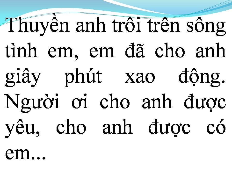 Lời bài hát TÂM HỒN XAO ĐỘNG