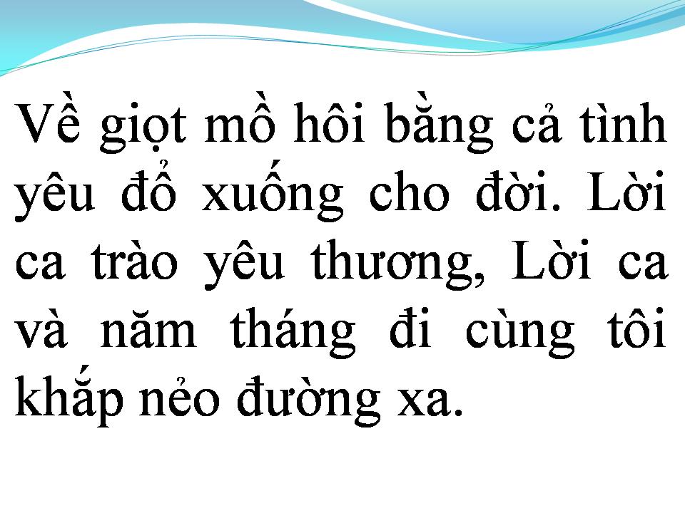 Lời bài hát TÂM SỰ NGƯỜI CA SĨ
