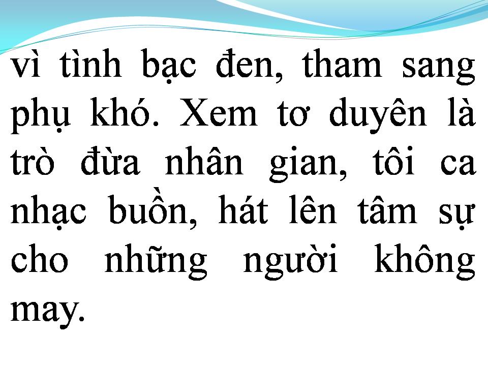 Lời bài hát TÂM SỰ NGƯỜI HÁT NHẠC BUỒN