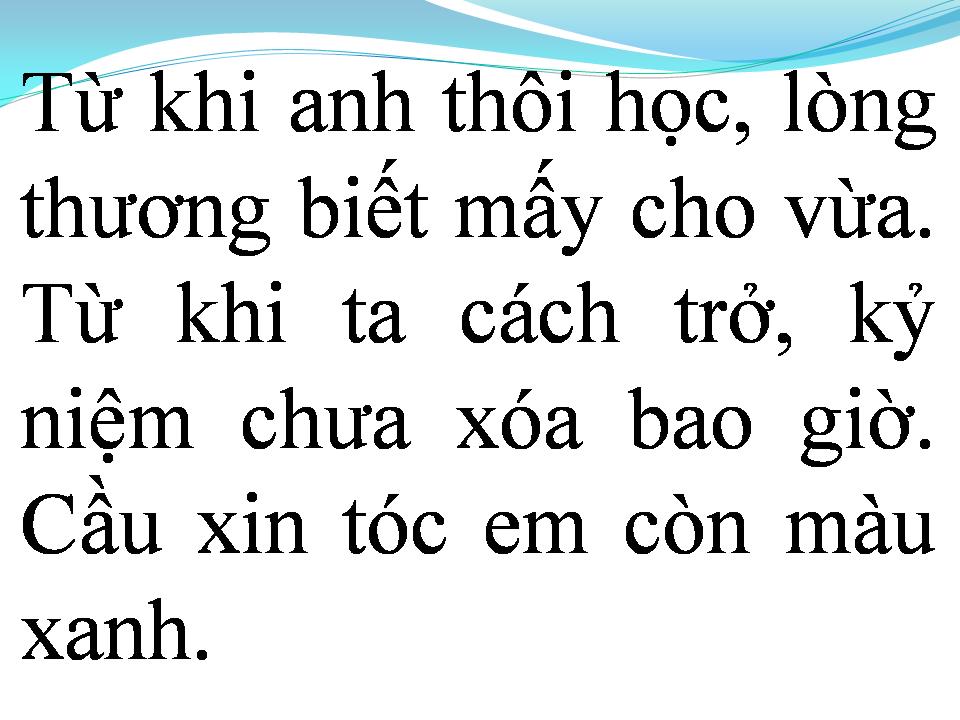 Lời bài hát TÂM SỰ NGƯỜI LÍNH TRẺ