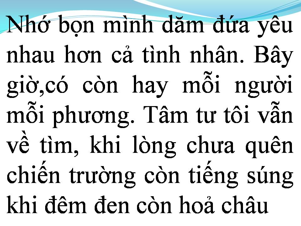 Lời bài hát TÂM SỰ NGƯỜI THƯƠNG BINH