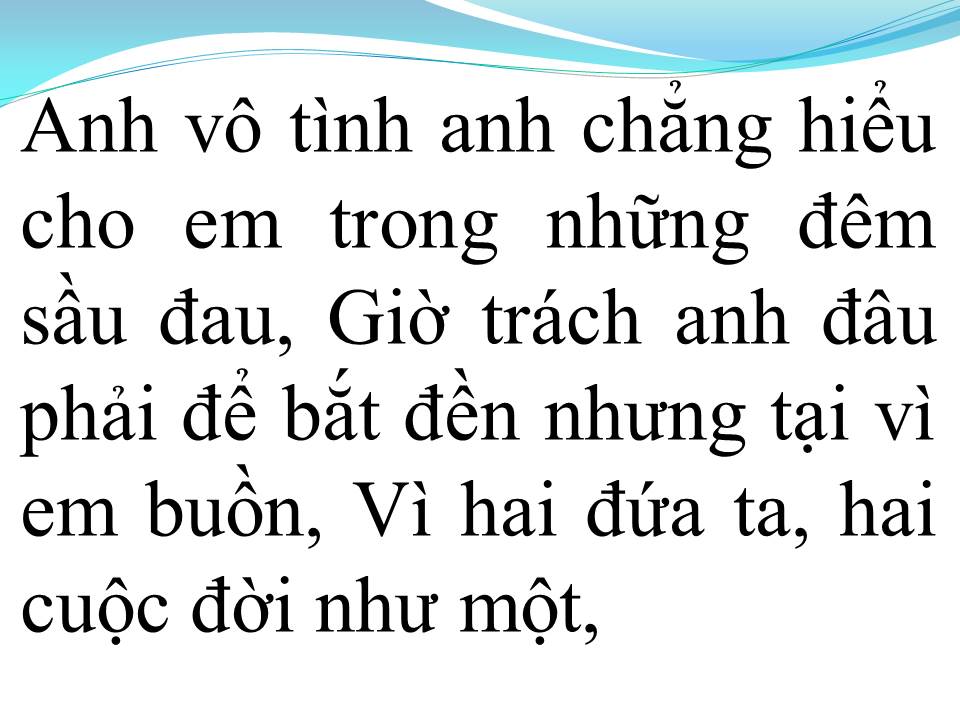 Lời bài hát TÂM SỰ VỚI ANH