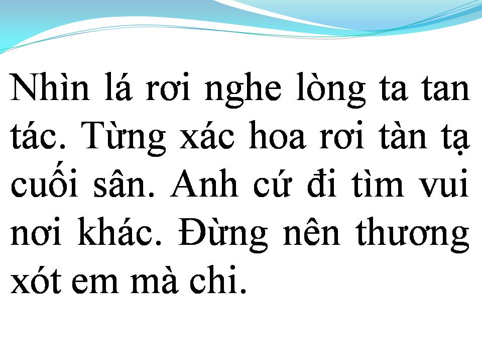 Lời bài hát TÀN TRO