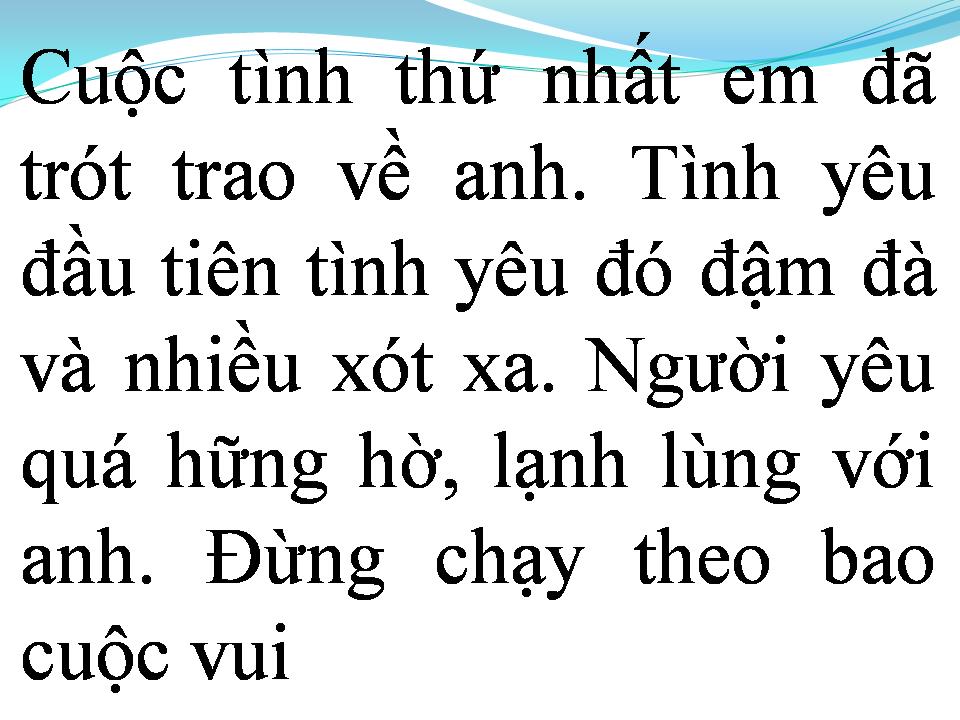 Lời bài hát TÀN TRO