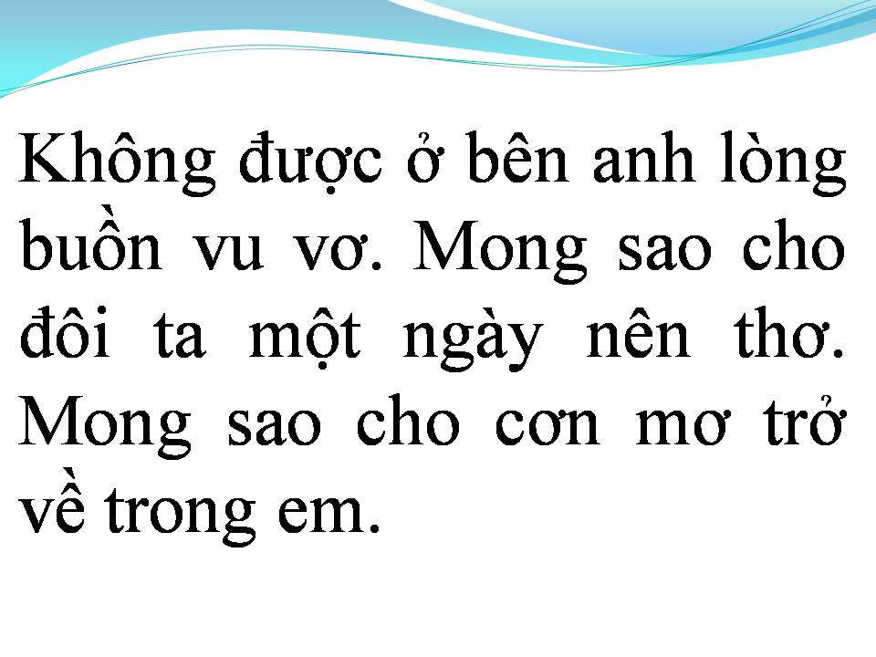 Lời bài hát TEEN VỌNG CỔ