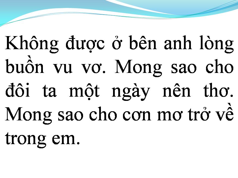 Lời bài hát TEEN VỌNG CỔ