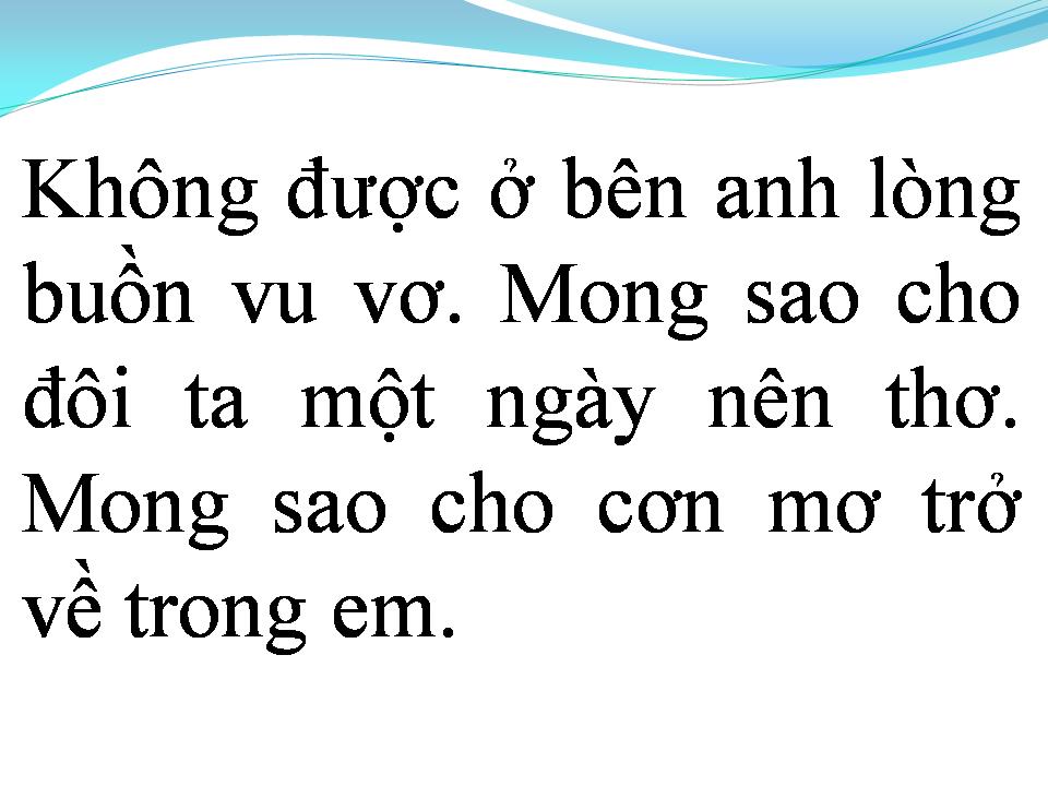 Lời bài hát TEEN VỌNG CỔ
