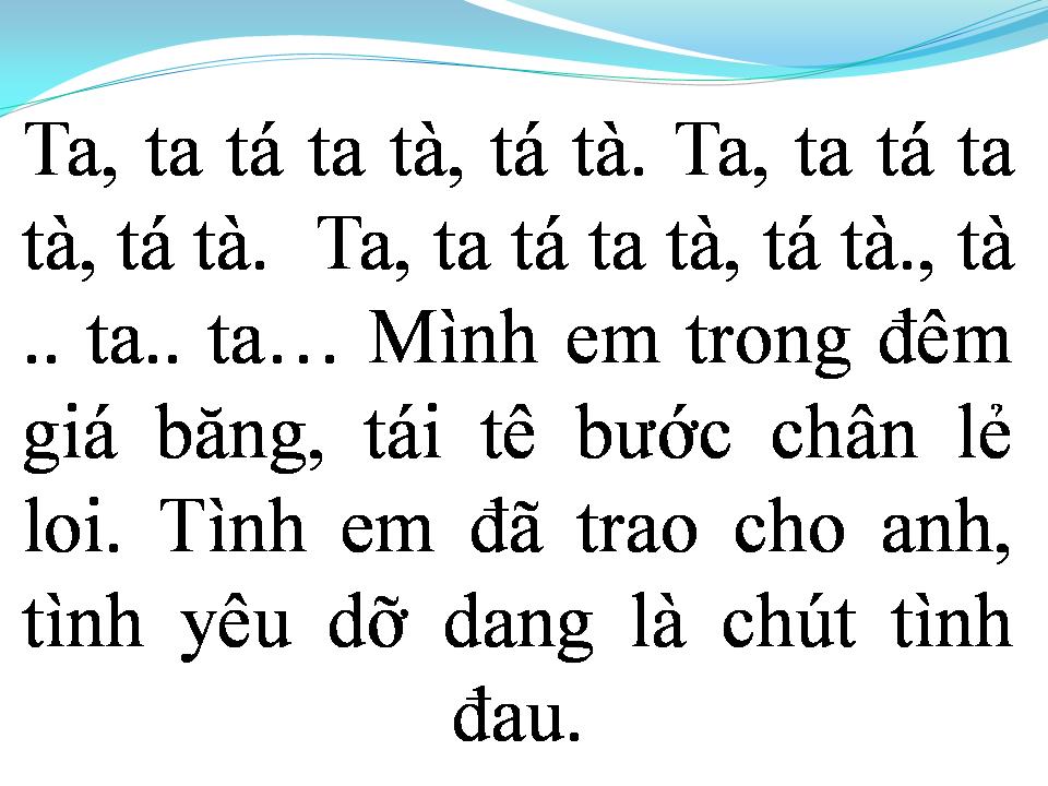 Lời bài hát TIẾC NUỐI CUỘC TÌNH