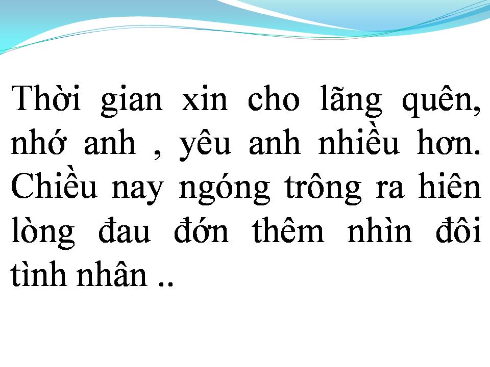 Lời bài hát TIẾC NUỐI CUỘC TÌNH
