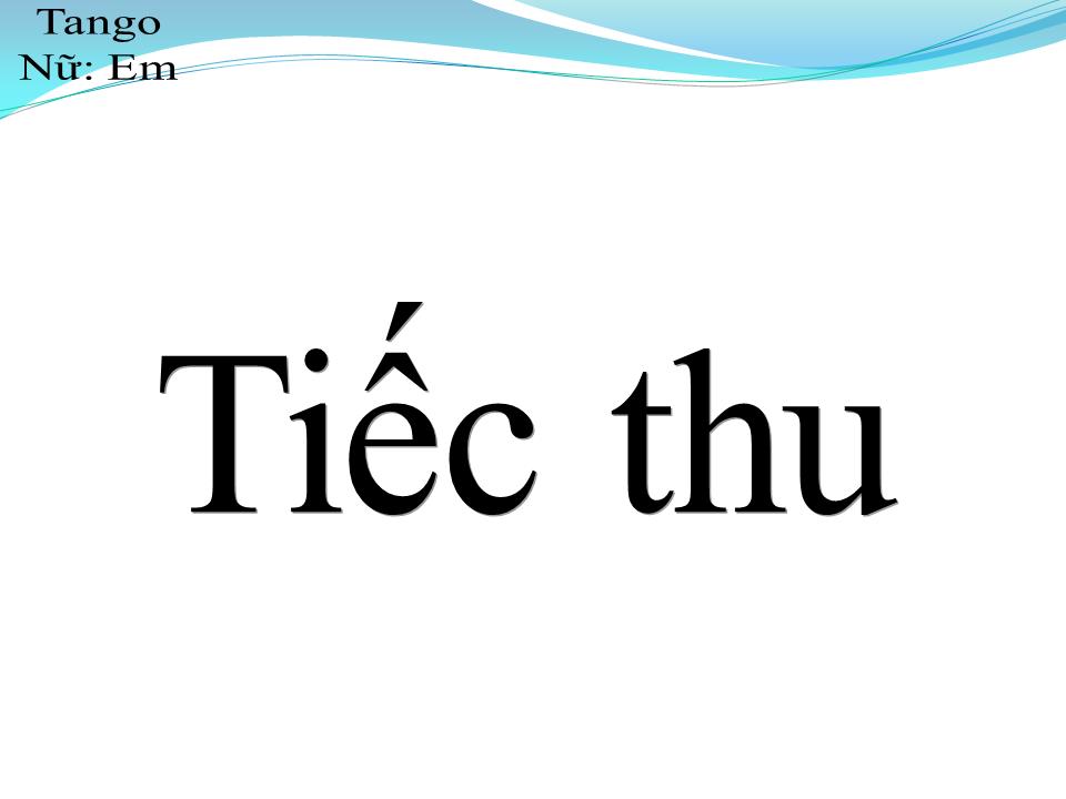 Lời bài hát TIẾC THU