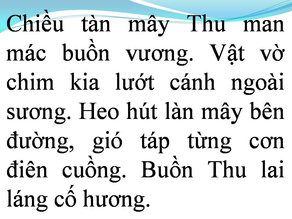 Lời bài hát TIẾC THU