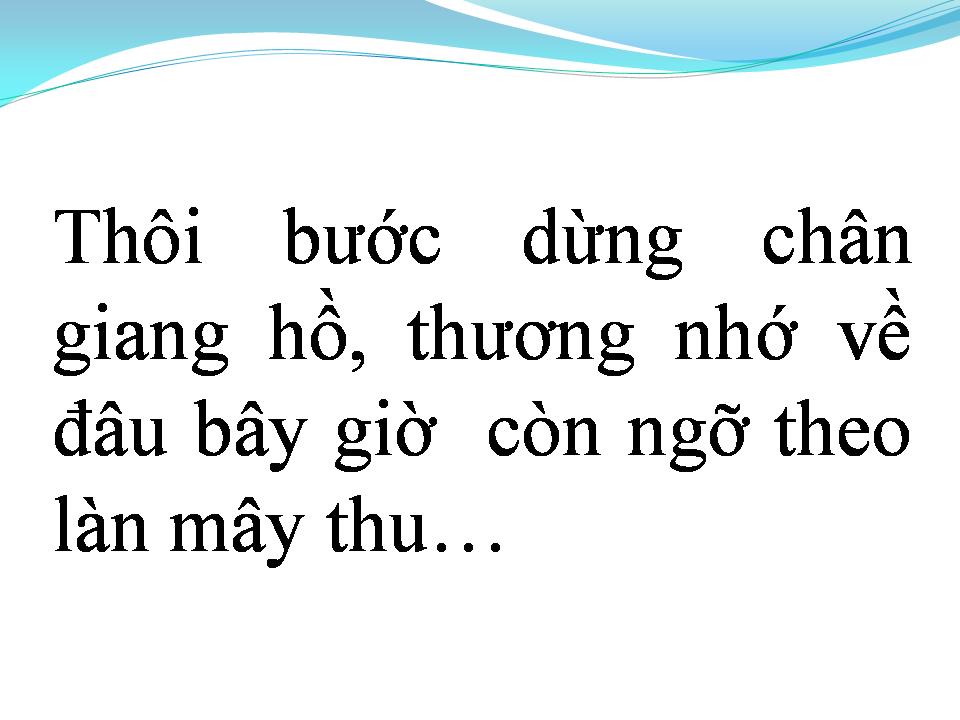 Lời bài hát TIẾC THU