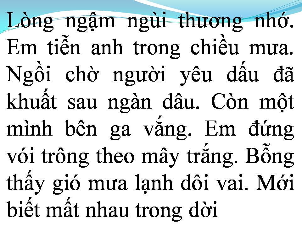 Lời bài hát TIỄN ANH TRONG MƯA