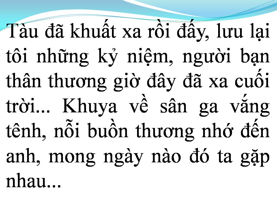 Lời bài hát TIỄN BẠN LÊN ĐƯỜNG