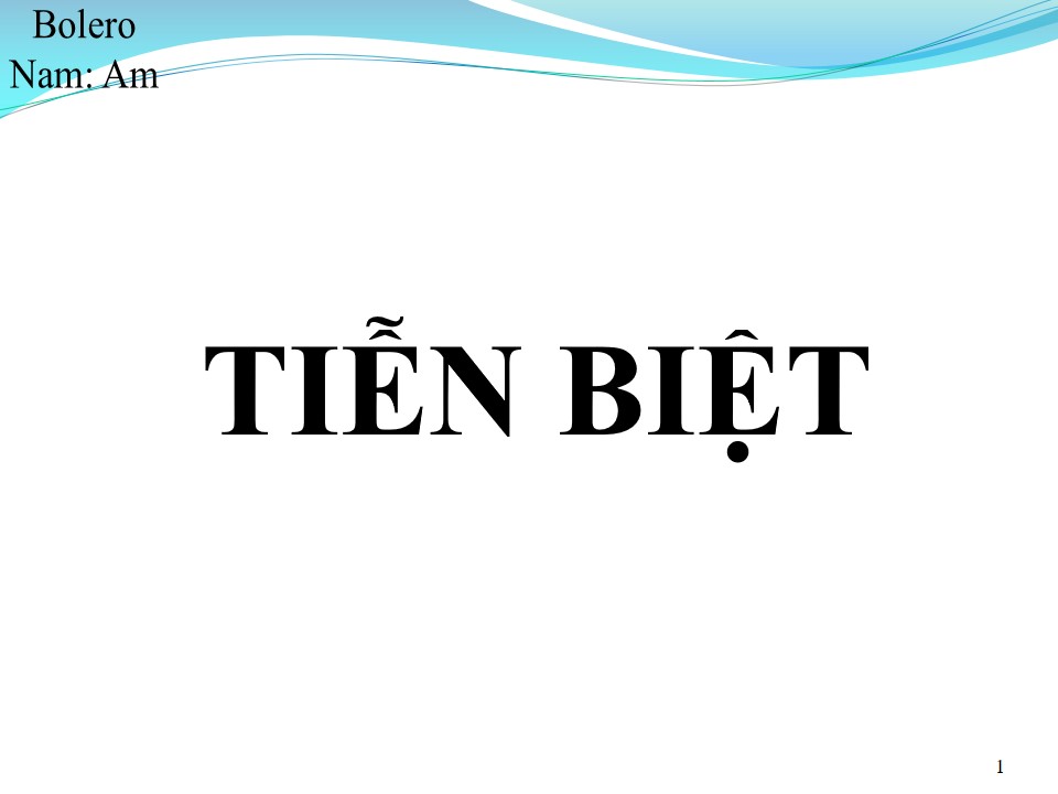 Lời bài hát TIỄN BIỆT