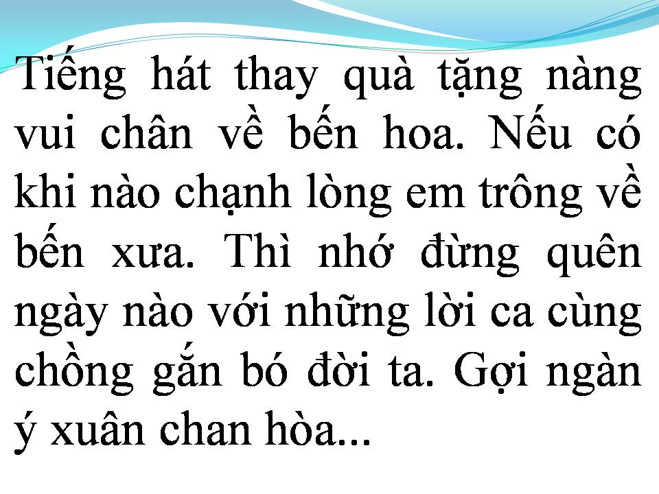 Lời bài hát TIỄN BƯỚC SANG NGANG
