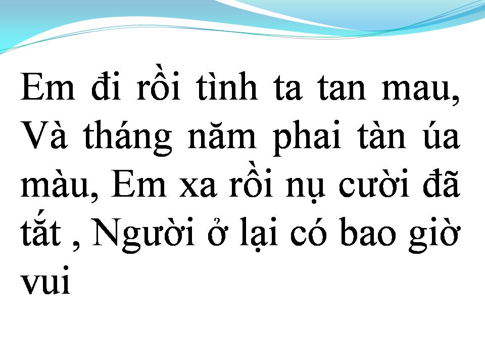Lời bài hát TIỄN ĐƯA