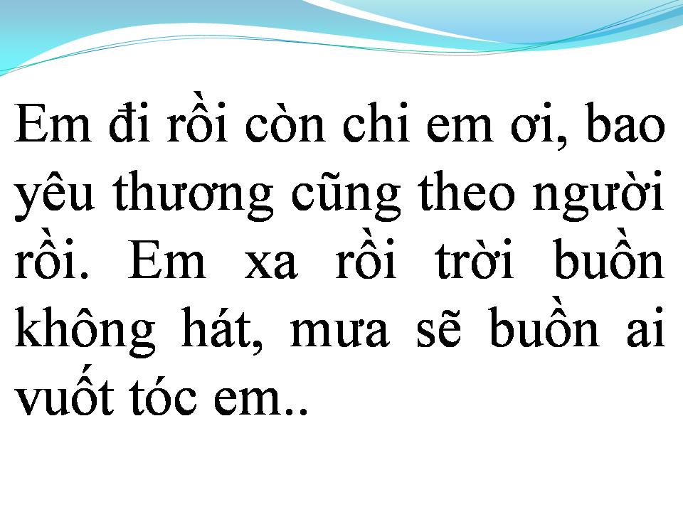 Lời bài hát TIỄN ĐƯA