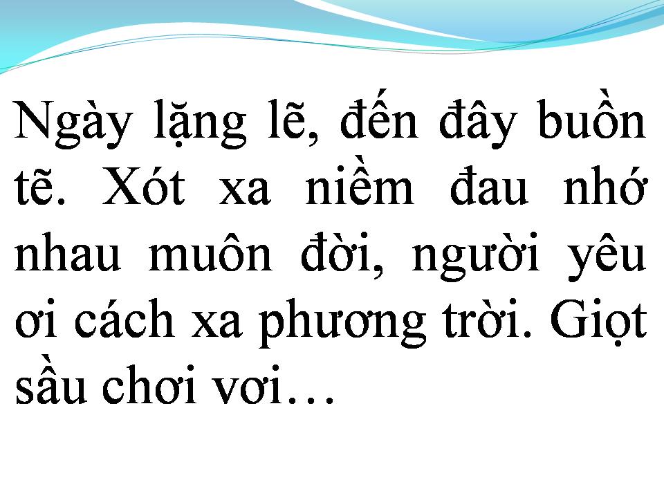 Lời bài hát TIỄN EM LẦN CUỐI