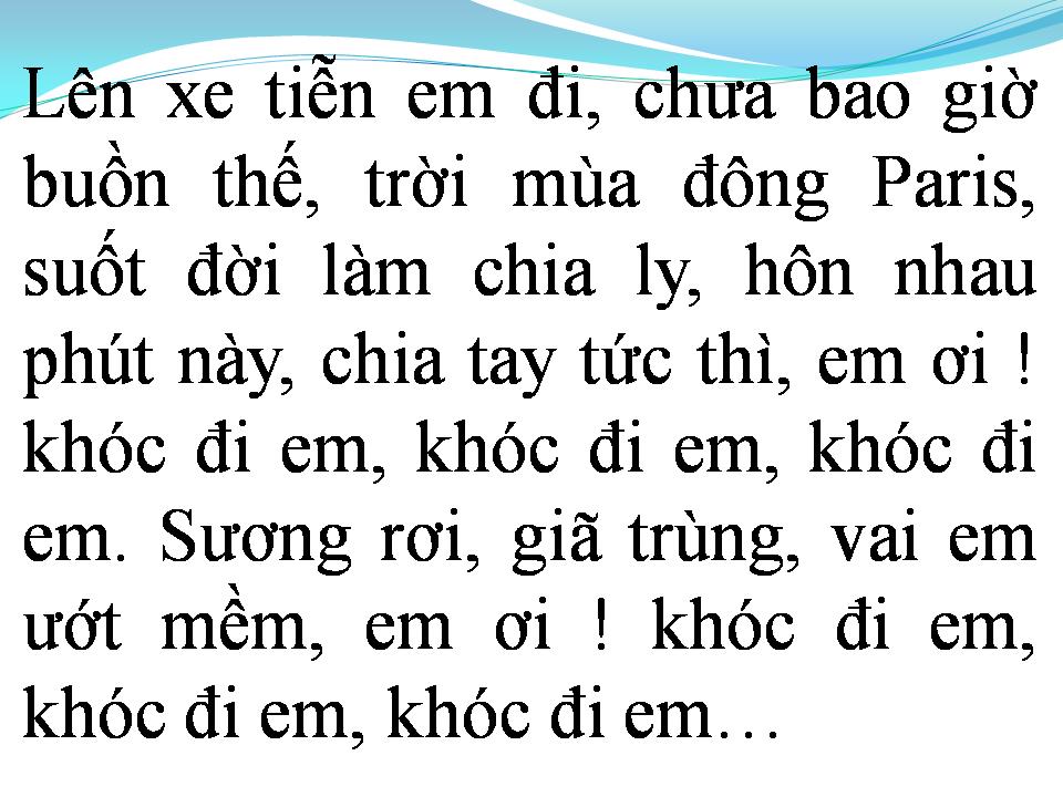 Lời bài hát TIỄN EM