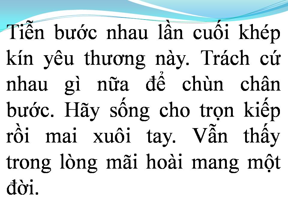 Lời bài hát TIỄN NHAU LẦN CUỐI