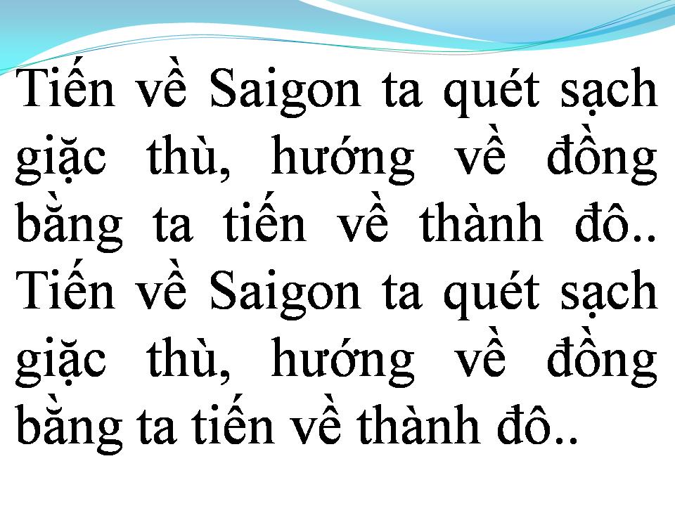 Lời bài hát TIẾN VỀ SÀI GÒN
