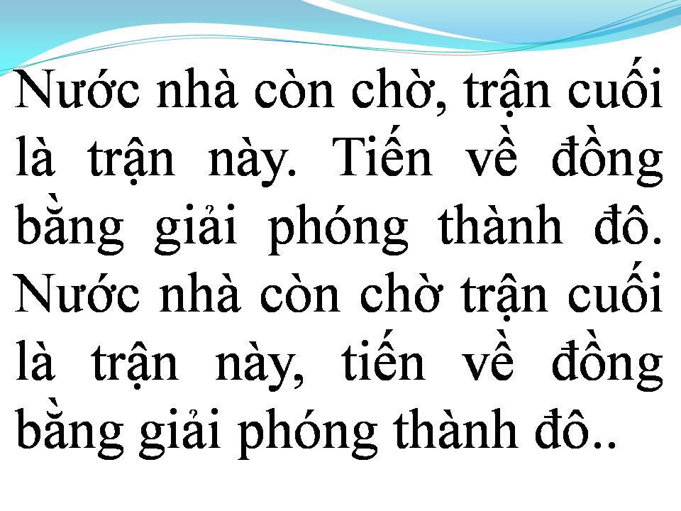 Lời bài hát TIẾN VỀ SÀI GÒN