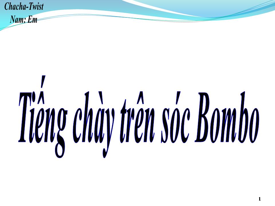 Lời bài hát TIẾNG CHÀY TRÊN SÓC BOM BO