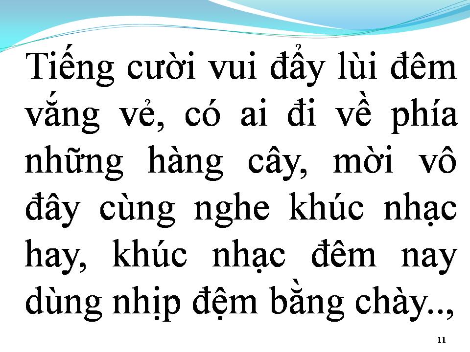 Lời bài hát TIẾNG CHÀY TRÊN SÓC BOM BO