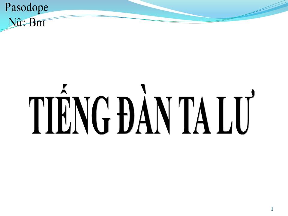 Lời bài hát TIẾNG ĐÀN TA LƯ