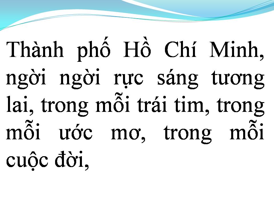Lời bài hát TIẾNG HÁT TỪ THÀNH PHỐ MANG TÊN NGƯỜI