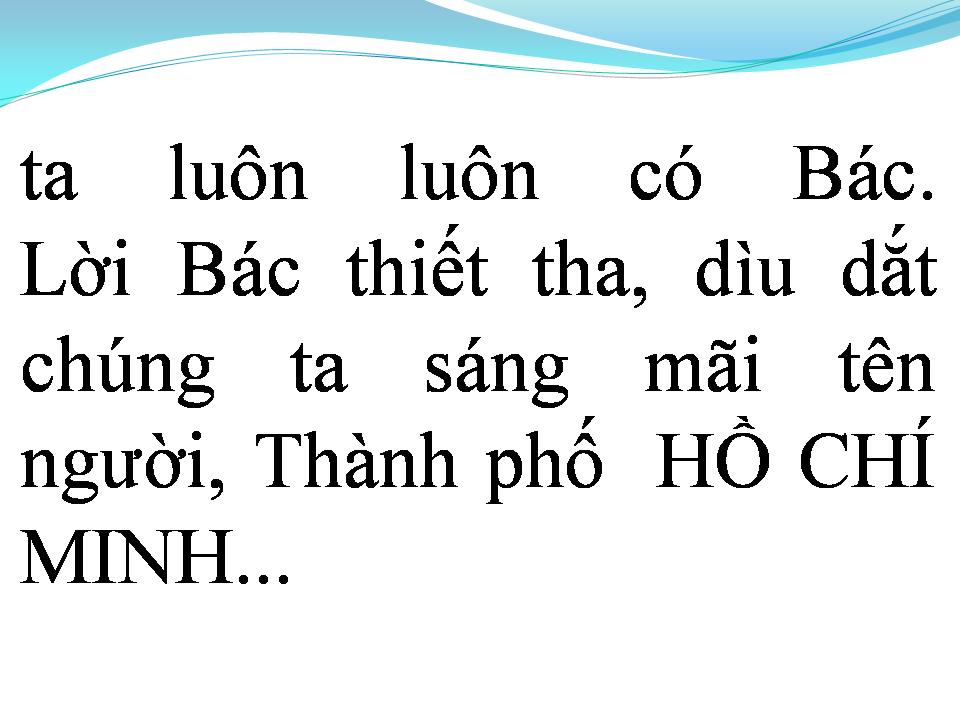 Lời bài hát TIẾNG HÁT TỪ THÀNH PHỐ MANG TÊN NGƯỜI