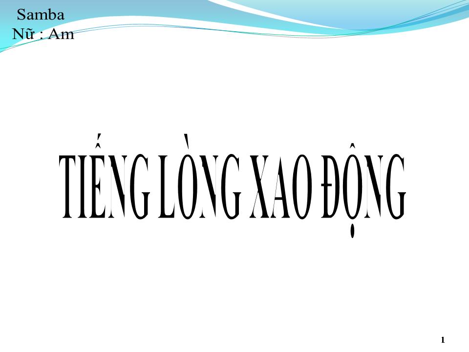 Lời bài hát TIẾNG LÒNG XAO ĐỘNG