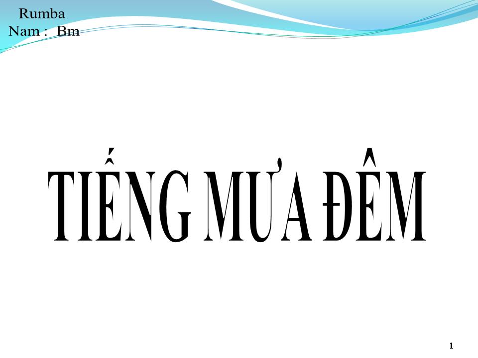 Lời bài hát TIẾNG MƯA ĐÊM