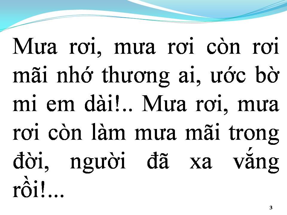 Lời bài hát TIẾNG MƯA ĐÊM