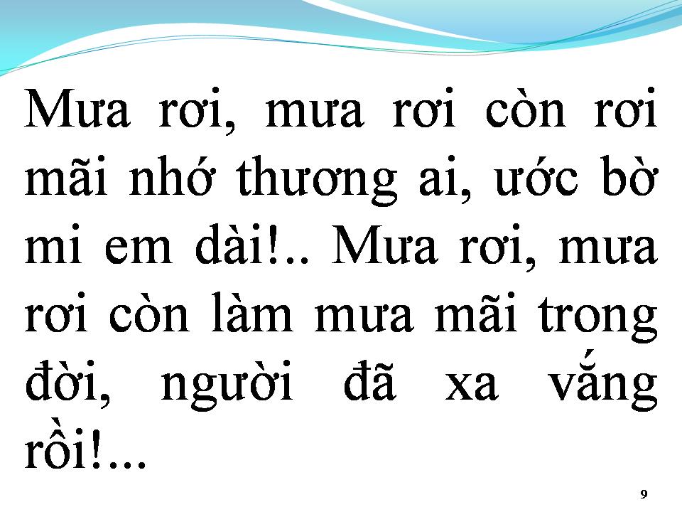 Lời bài hát TIẾNG MƯA ĐÊM